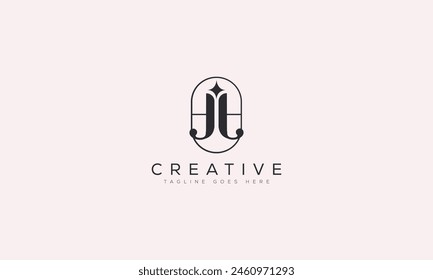 Letra JJ logo diseño Plantilla Ilustración vectorial