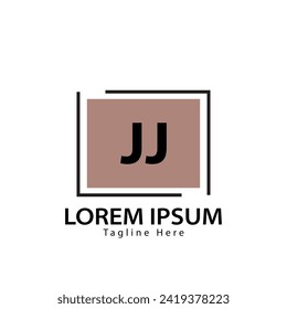 letter JJ logo. JJ logo design vector illustration for creative company, business, industry