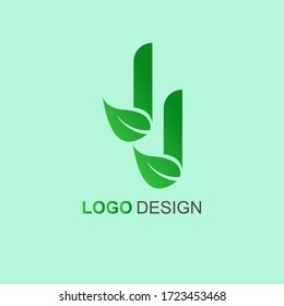 Letter JJ Nature Logo Design 