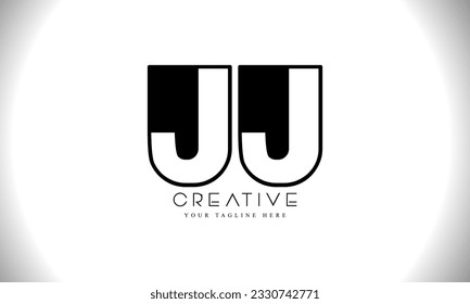 Letter JJ simple logo design vector