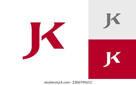 Initiallogo-Design von Letter JK