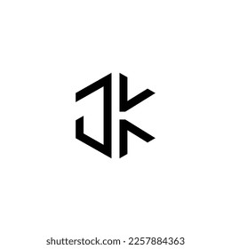 Letter JK or KJ Logo Design