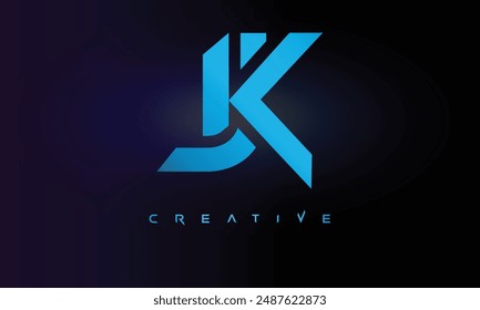 Letter JK logo design creative custom clean two alphabet logo
