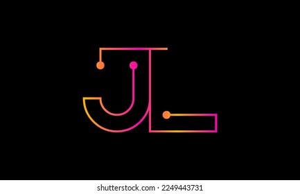 Letter JK logo design. JK logo monogram design vector