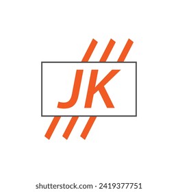 letter JK logo. JK logo design vector illustration for creative company, business, industry