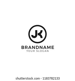 Letter JK Logo Vector	
