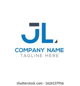 letter JL Logo Design Vector Template. Initial Linked Letter Design JL Vector Illustration