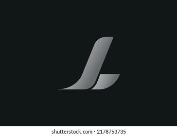 Letter JL logo design vector file