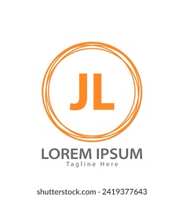 letter JL logo. JL logo design vector illustration for creative company, business, industry
