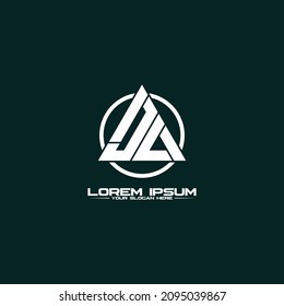 Logo-Design-Vektorgrafik von Letter JL