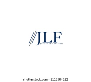 Letter JLF for Law Firm Logo Design Template