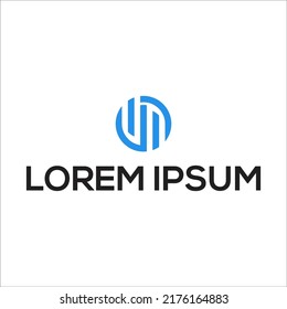 letter JM logo design template