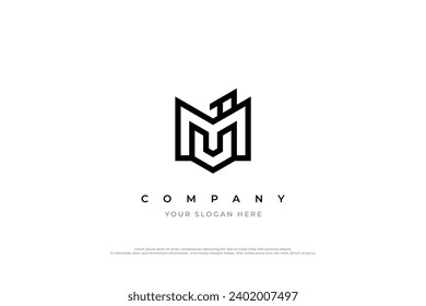 Letter JM Logo or MJ Monogram Logo Design