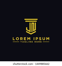 Letter JN Initial icon / Monogram.- Vector inspiration logo design - Vector