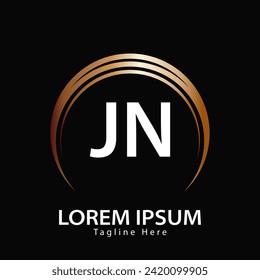 letter JN logo. JN logo design vector illustration for creative company, business, industry