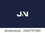 letter jn logo icon design vector design template inspiration