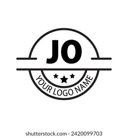 letter JO logo. JO logo design vector illustration for creative company, business, industry