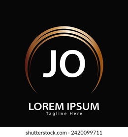 letter JO logo. JO logo design vector illustration for creative company, business, industry