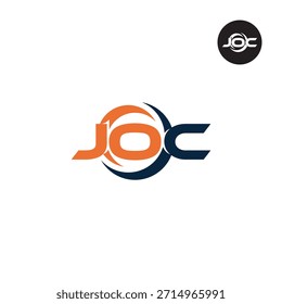 Letter JOC Logo Initial Monogram Lettermark Acronym