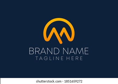 am letter joint logo design vector template. joint a m logo for business company.  Minimalist, Unique, Simple, Creative, Flat, Business, Modern Logo Design