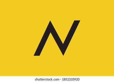 an letter joint logo design vector template. joint a n logo for business company.  Minimalist, Unique, Simple, Creative, Flat, Business, Modern Logo Design