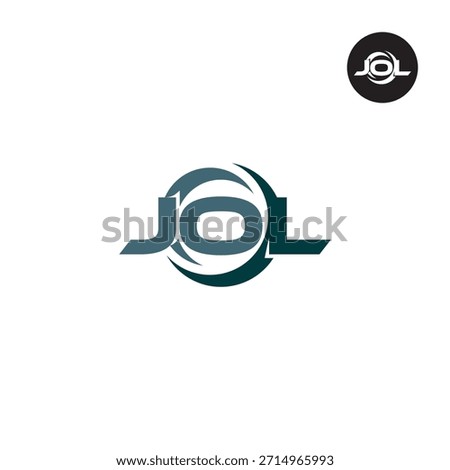 Letter JOL Logo Initial Monogram Lettermark Acronym