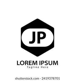 letter JP logo. JP logo design vector illustration for creative company, business, industry