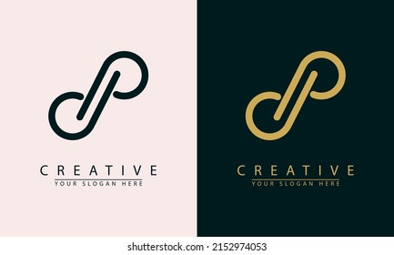 letter jp minimal initials logo icon. flat simple design.