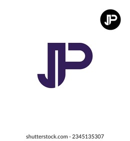 Letter JP Monogram Logo Design