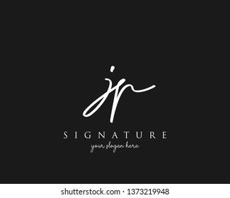 Letter JP Signature Logo Template - Vector