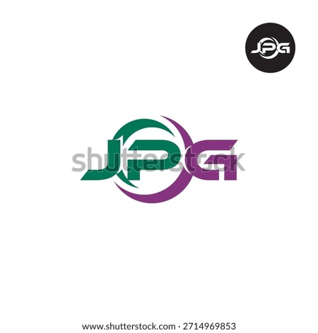 Letter JPG Logo Initial Monogram Lettermark Acronym