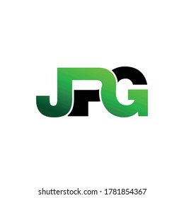 Letra JPG simple diseño de logotipo de monograma vector
