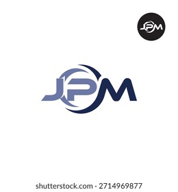 Letter JPM Logo Initial Monogram Lettermark Acronym