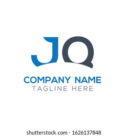 letter JQ Logo Design Vector Template. Initial Linked Letter Design JQ Vector Illustration