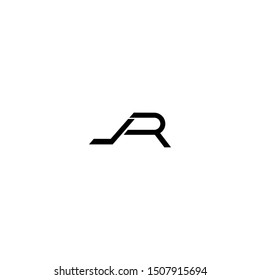 letter jr logo design vector