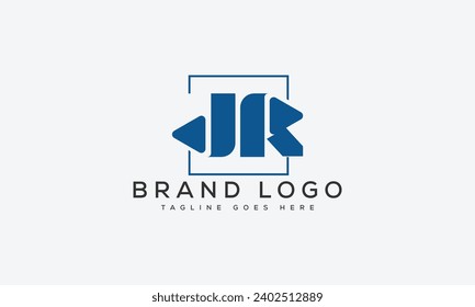 letter JR logo design vector template design for brand.
