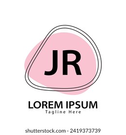 letter JR logo. JR logo design vector illustration for creative company, business, industry