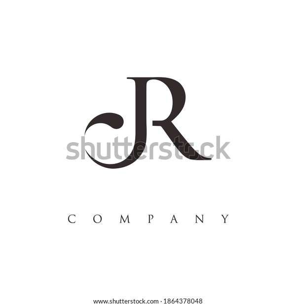 letter JR logo design\
vector\
