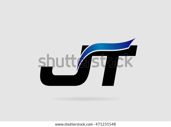 Letter Jt Logo Stock Vector Royalty Free 471231548