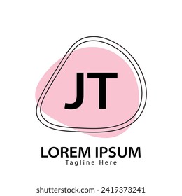 letter JT logo. JT logo design vector illustration for creative company, business, industry
