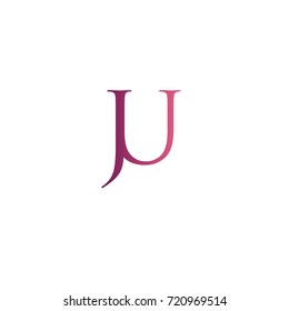 Letter JU element logo