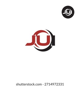 Letter JUI Logo Initial Monogram Lettermark Acronym