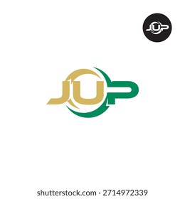 Letra JUP Logo Monograma Inicial Lettermark Acrônimo