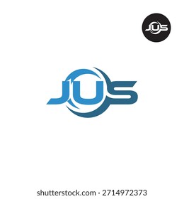 Letter JUS Logo Initial Monogram Lettermark Acronym