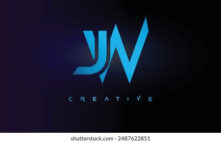 Letter JW logo design creative custom clean two alphabet logo
