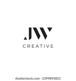 letter JW logo, monogram luxury letter JW logo design, J W Letters Logo, JW logo vector.t shirt design, W 
