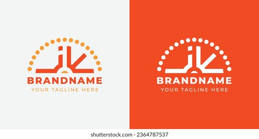 Letter JW and WJ or JE and EJ Sunrise  Logo Set, suitable for any business with JW, WJ, JE, EJ initials.