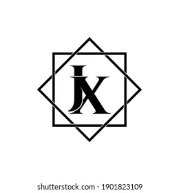 Letter JX luxury logo design vector