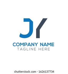 letter JY Logo Design Vector Template. Initial Linked Letter Design JY Vector Illustration