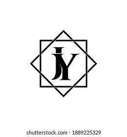Letter JY luxury logo design vector